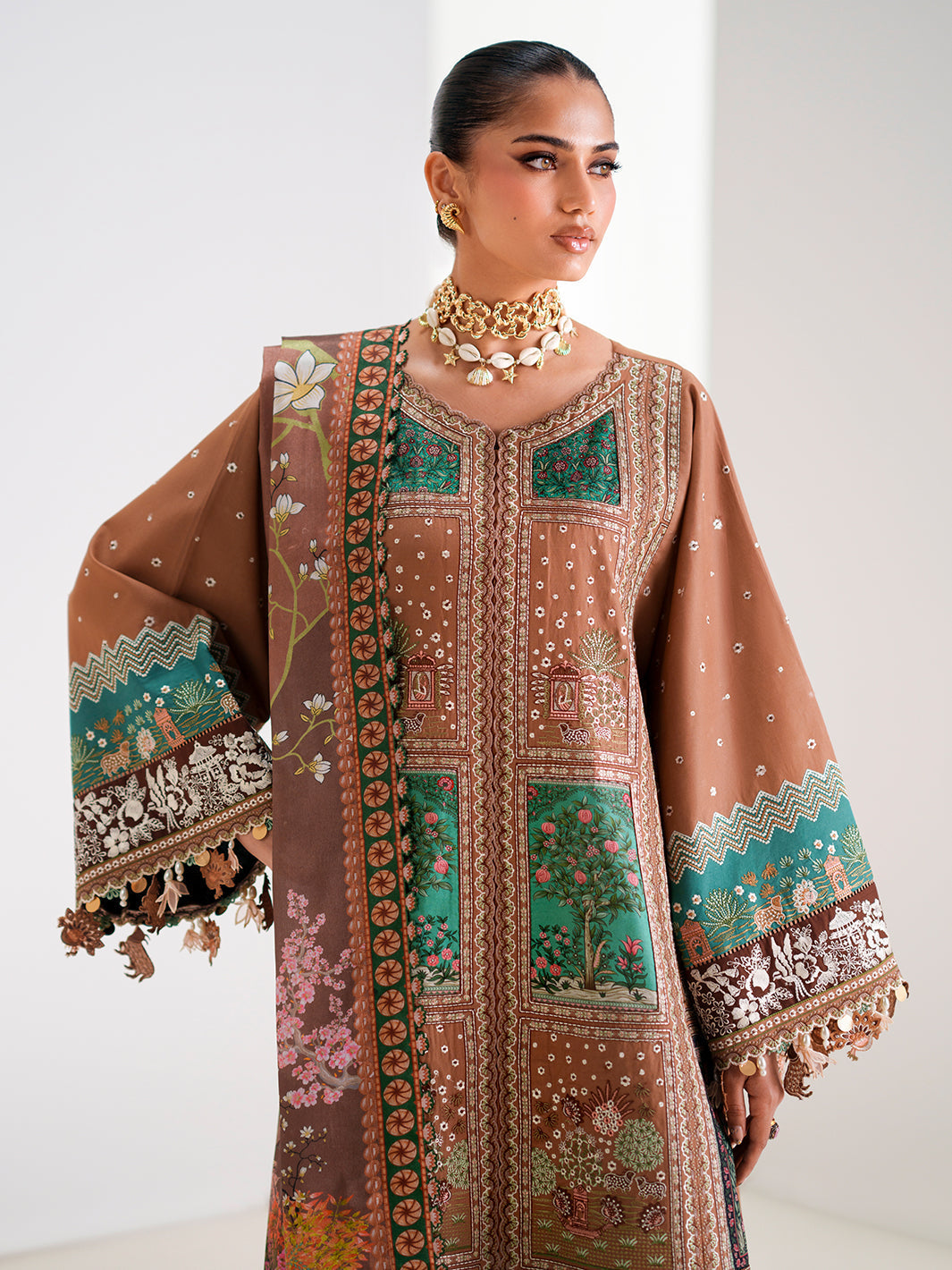 Bin Ilyas | Amour Luxury Lawn 26 | 186-B - Luxury Dress - available at Maria Faisal in UK and USA.