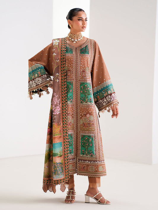 Bin Ilyas | Amour Luxury Lawn 26 | 186-B - Luxury Dress - available at Maria Faisal in UK and USA.