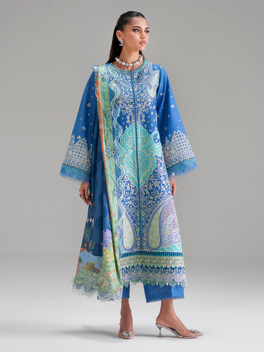 Bin Ilyas | Amour Luxury Lawn 26 |187-A - Luxury Dress - available at Maria Faisal in UK and USA.