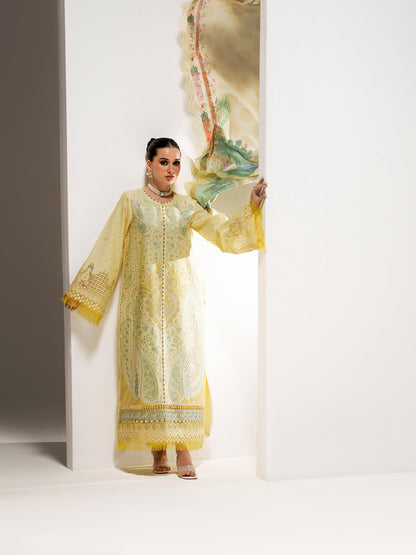 Bin Ilyas | Amour Luxury Lawn 26 | 187-B - Luxury Dress - available at Maria Faisal in UK and USA.