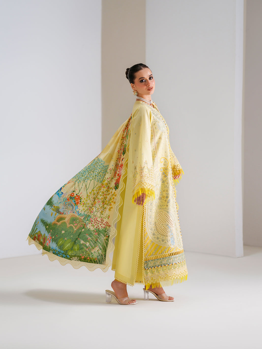 Bin Ilyas | Amour Luxury Lawn 26 | 187-B - Luxury Dress - available at Maria Faisal in UK and USA.