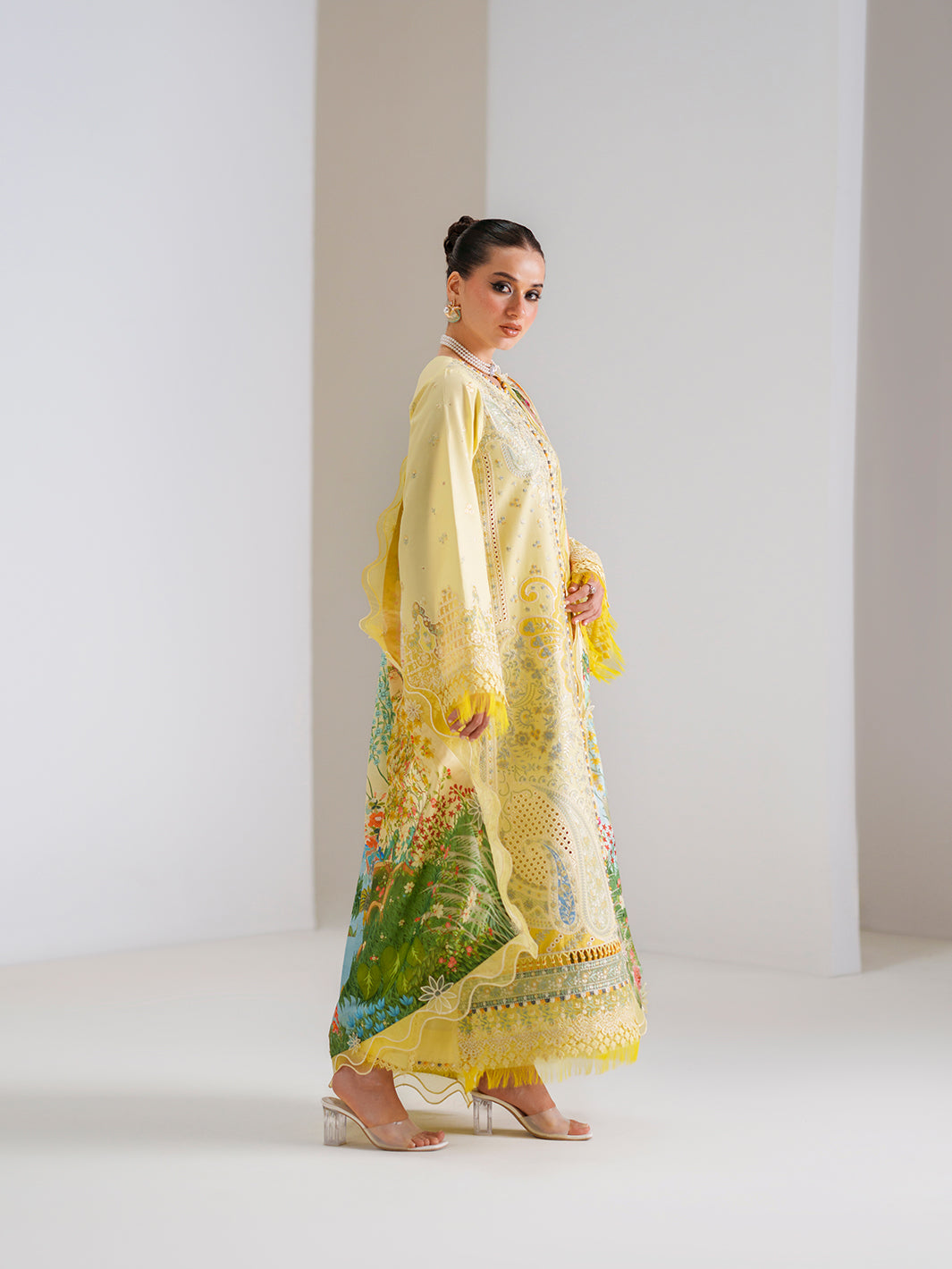 Bin Ilyas | Amour Luxury Lawn 26 | 187-B - Luxury Dress - available at Maria Faisal in UK and USA.