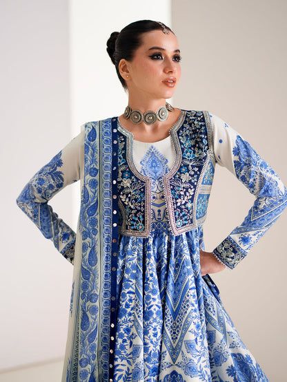 Bin Ilyas | Amour Luxury Lawn 26 | 88-A - Luxury Dress - available at Maria Faisal in UK and USA.