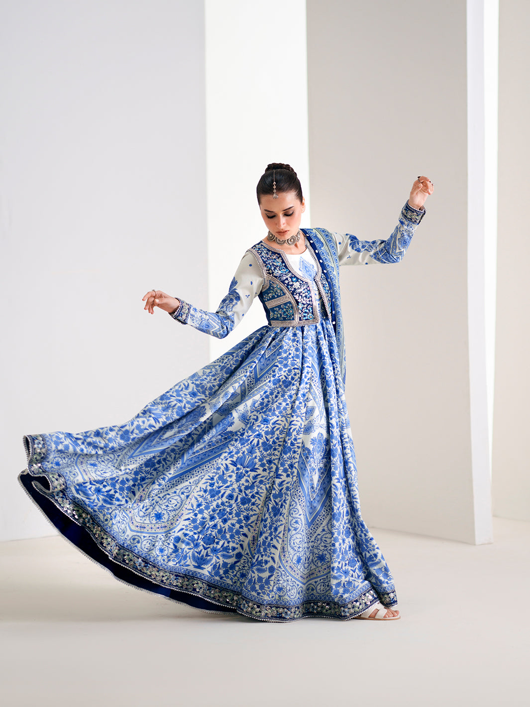 Bin Ilyas | Amour Luxury Lawn 26 | 88-A - Luxury Dress - available at Maria Faisal in UK and USA.