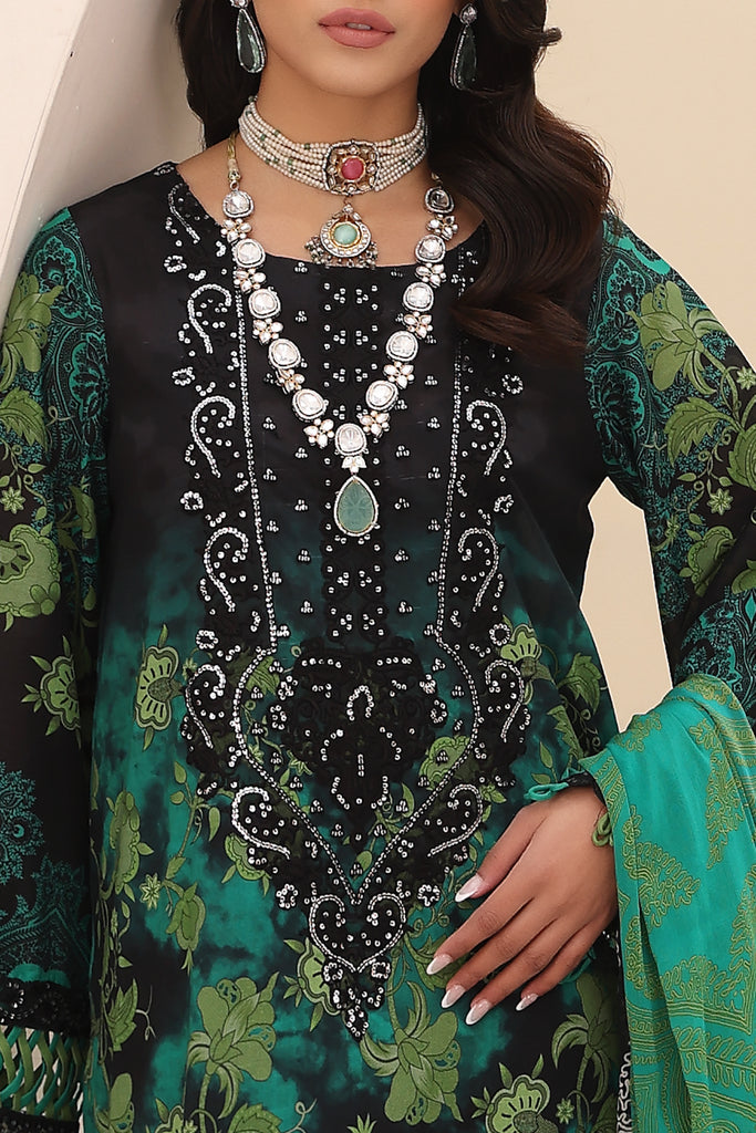 Charizma | Naranji Embroidered Lawn 24 | CN4-007 - Maria Faisal