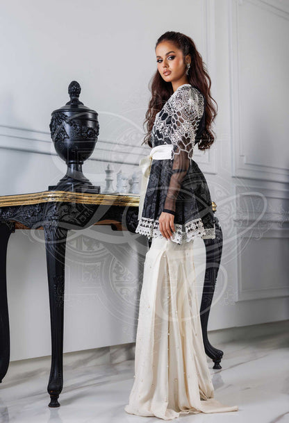 Layla Chatoor | Luxury Pret | Renee - Luxury Dress - available at Maria Faisal in UK and USA.