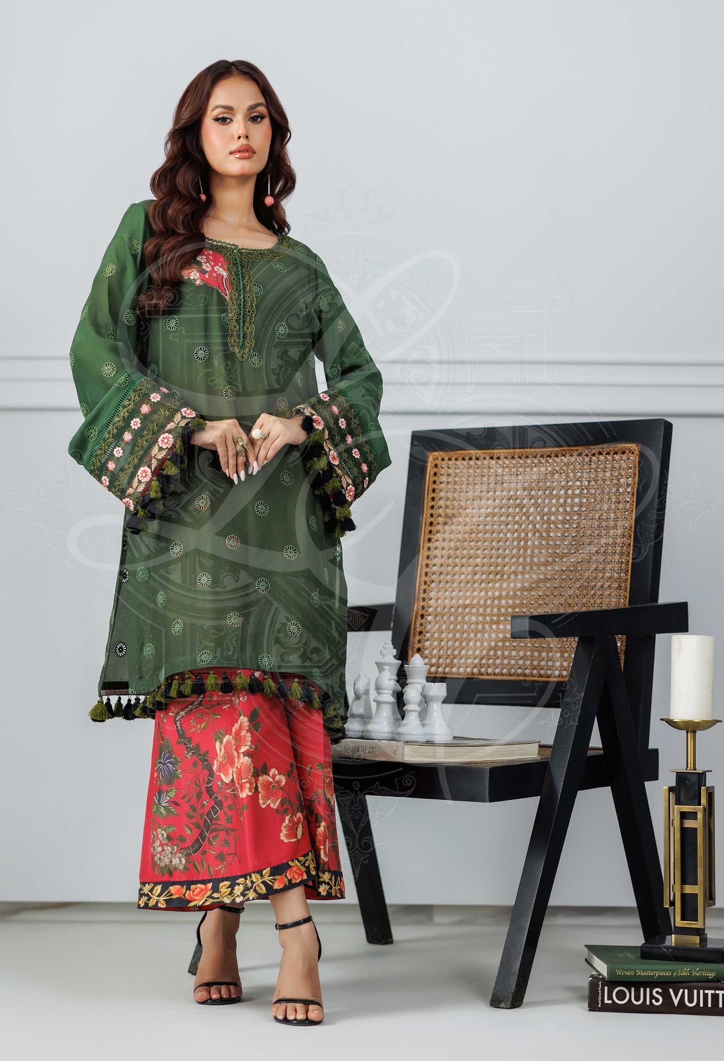 Layla Chatoor | Pret A Porter | LC-33 - Luxury Dress - available at Maria Faisal in UK and USA.