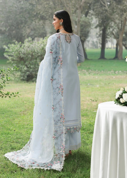 Sardinia | Tales of Petals | MORNING SKY - Luxury Dress - available at Maria Faisal in UK and USA.