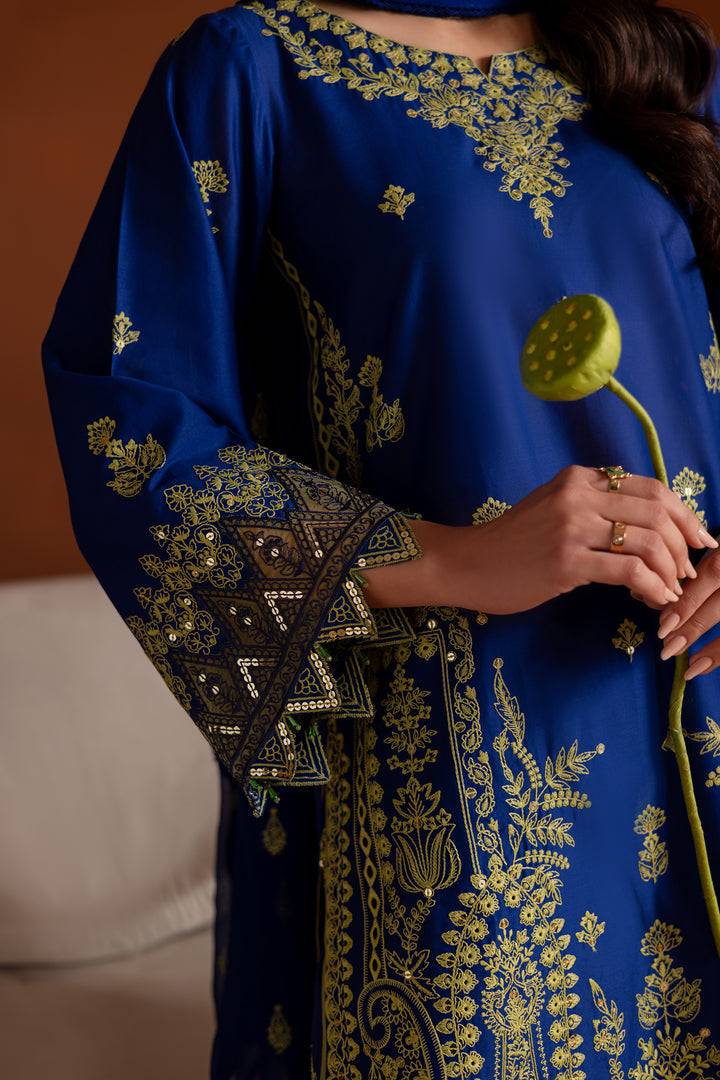 Batik | Aylin Festive Solids | Sole Blue by Maria Faisal - Registered Vendor of : Batik - type : Ladies Clothes - 100% original wedding dresses