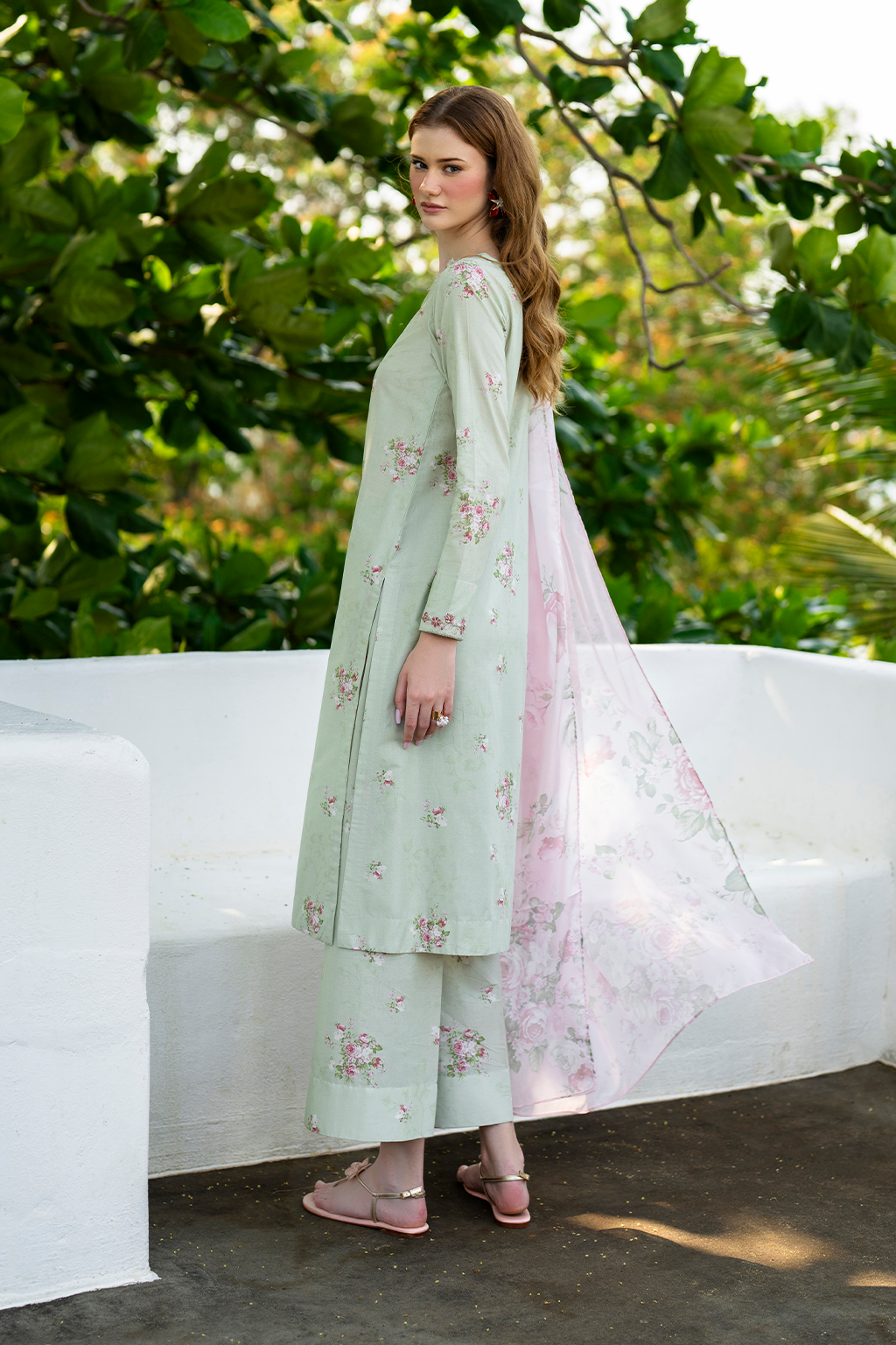 Iznik | lawn 26 | UE-487 - Dress - available at Maria Faisal in UK and USA.