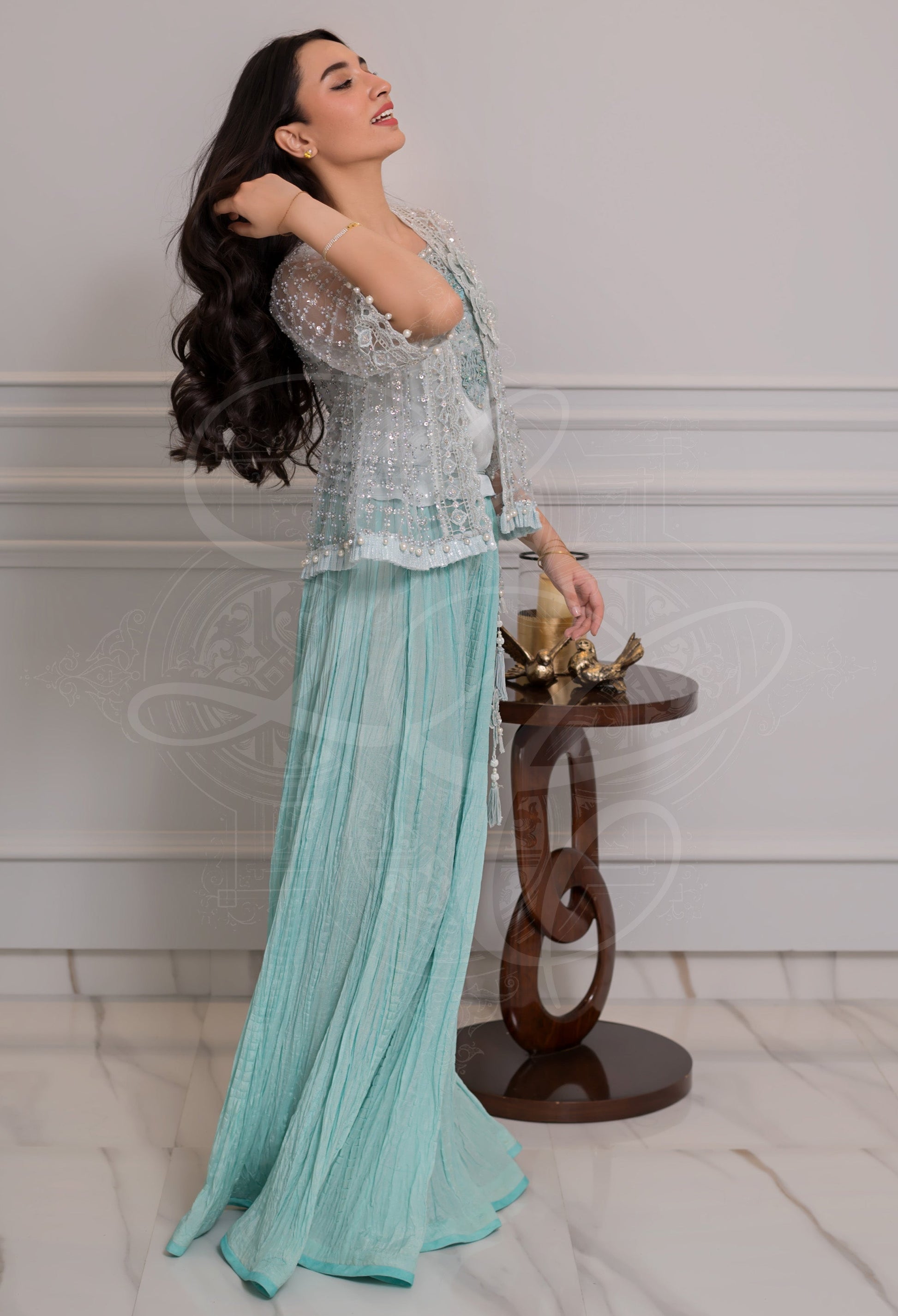 Layla Chatoor | Pret A Porter | LC-18 - Luxury Dress - available at Maria Faisal in UK and USA.