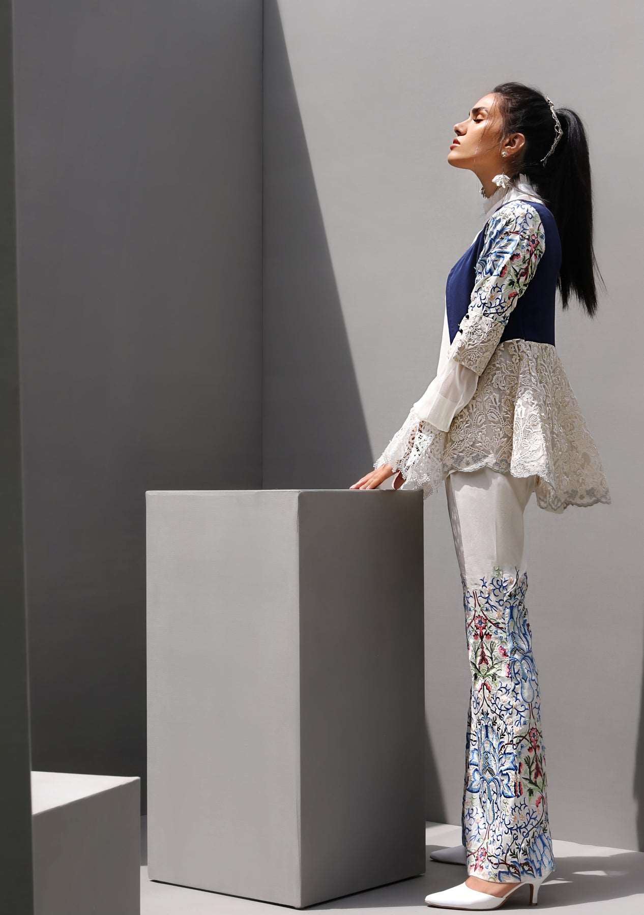Layla Chatoor | Pret A Porter | LC-07 - Luxury Dress - available at Maria Faisal in UK and USA.