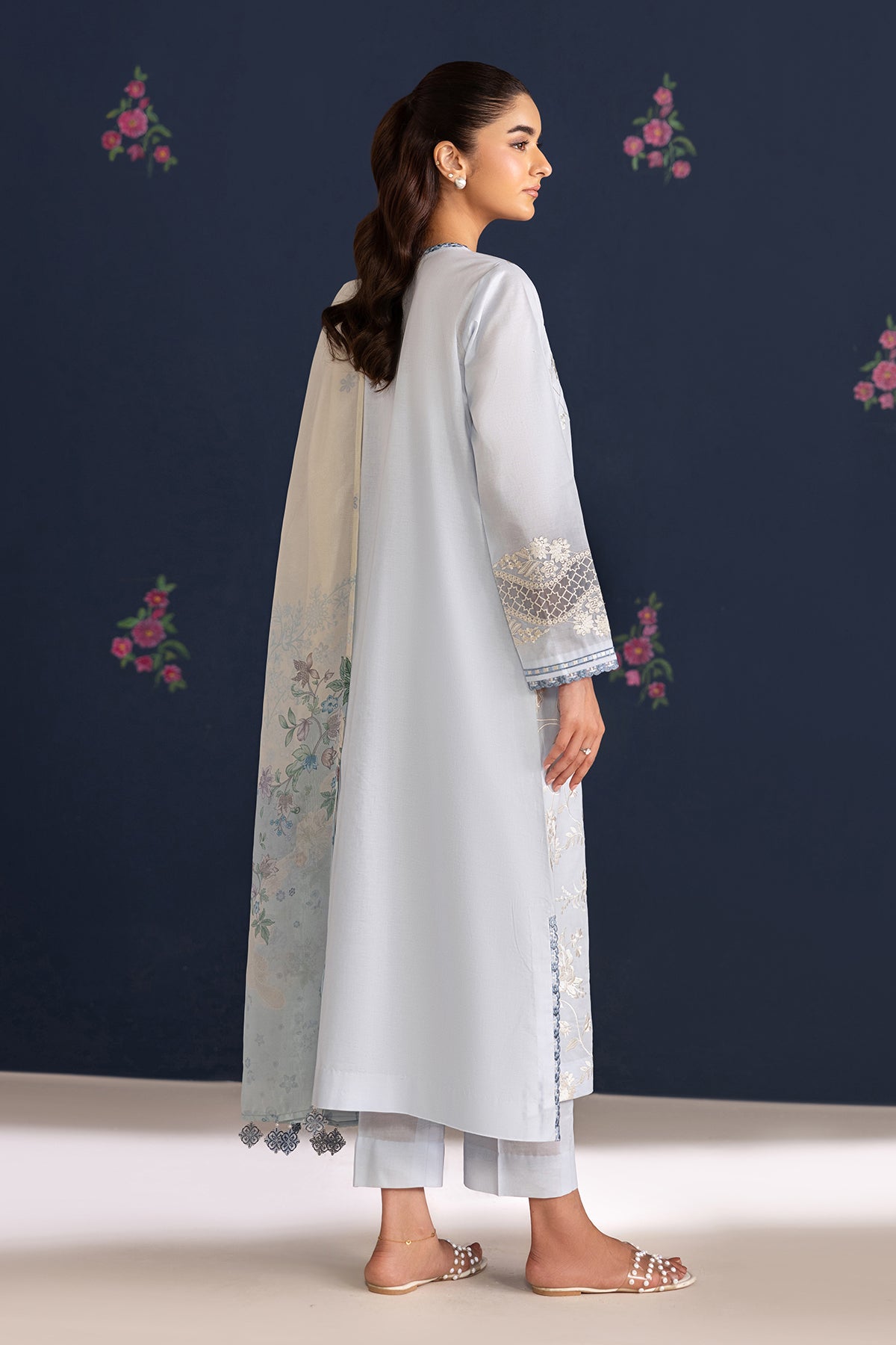 Baroque | Luxury Summer Pret | UF-4466 - Luxury Dress - available at Maria Faisal in UK and USA.