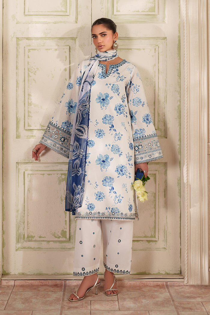 Baroque | Luxury Pret Summer | UF-4413 - Luxury Dress - available at Maria Faisal in UK and USA.
