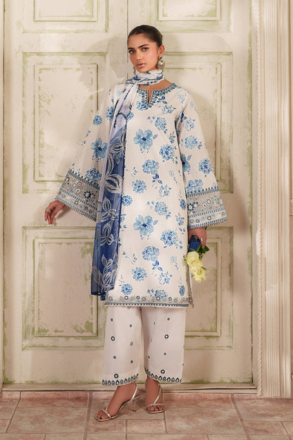 Baroque | Luxury Pret Summer | UF-4413 - Luxury Dress - available at Maria Faisal in UK and USA.