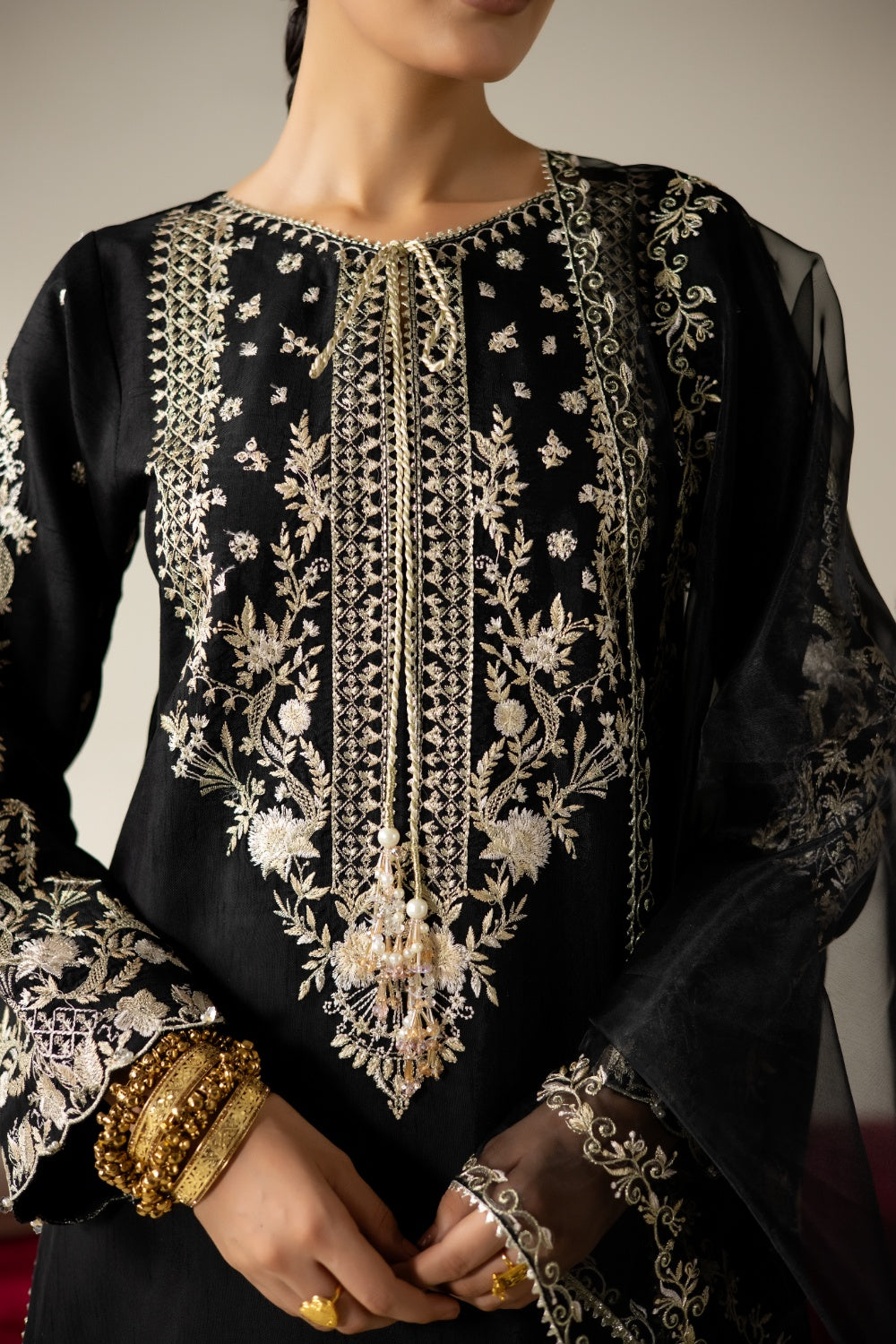 Enzo | Lune Des Fleurs | MÁVROS - Formal Dress - available at Maria Faisal in UK and USA.