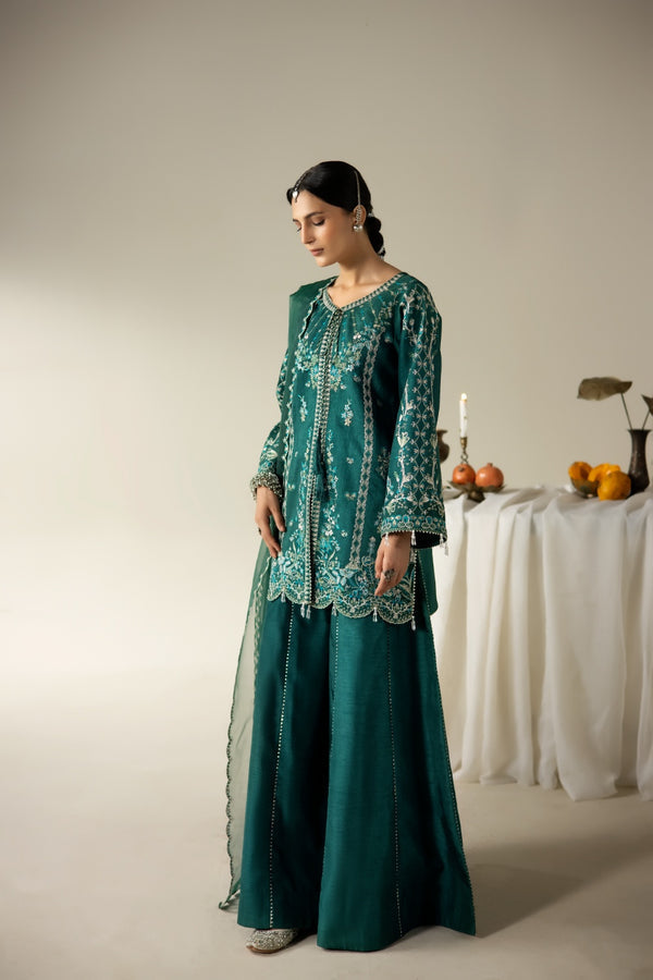 Enzo | Lune Des Fleurs | MIRELLE - Formal Dress - available at Maria Faisal in UK and USA.