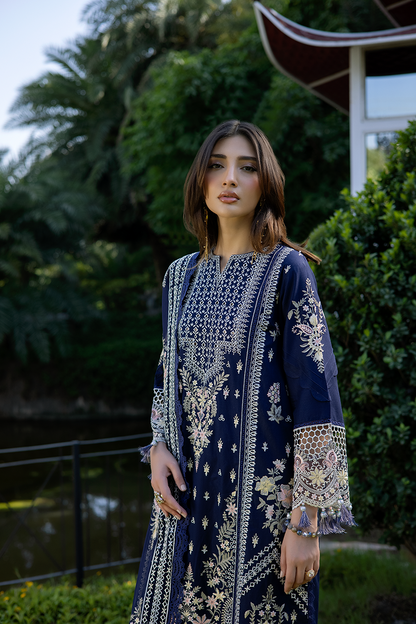 Raeesa Premium | Amani Lawn 26 | AM-002 ZENVY - Casual Dress - available at Maria Faisal in UK and USA.