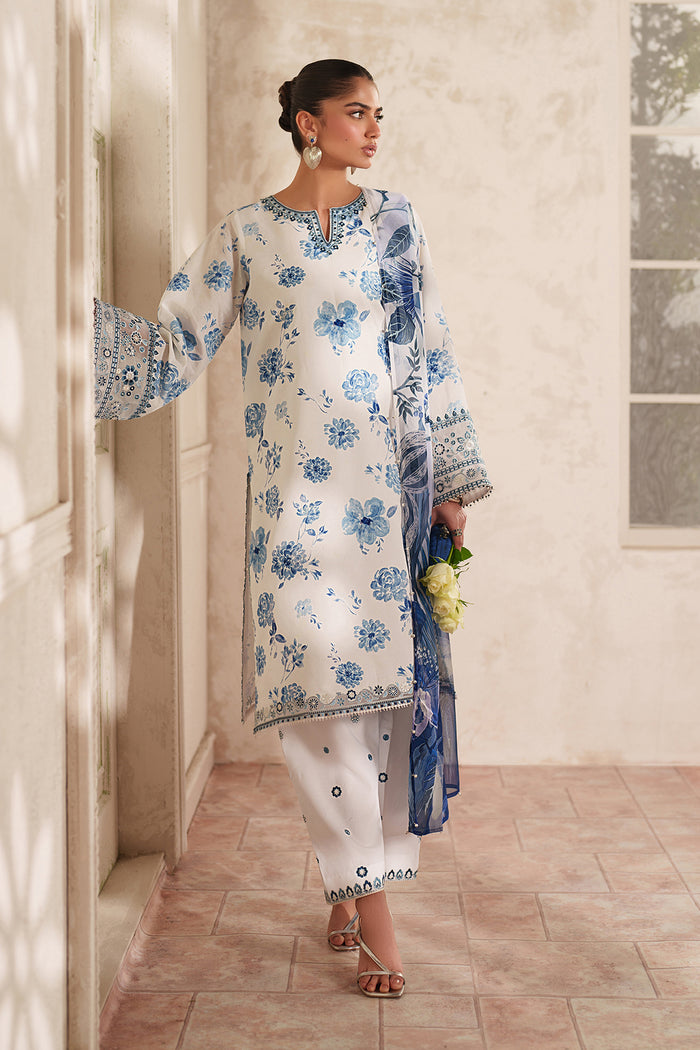Baroque | Luxury Pret Summer | UF-4413 - Luxury Dress - available at Maria Faisal in UK and USA.
