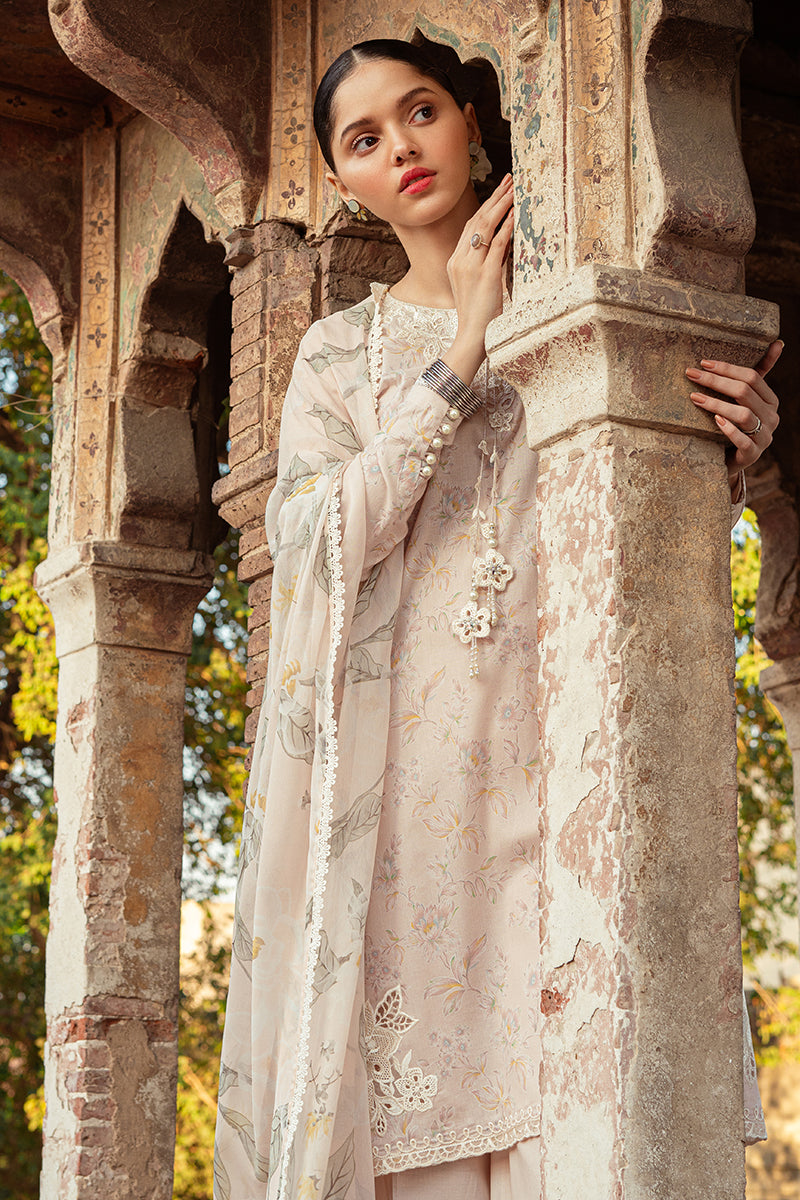 Cross Stitch | Premium Lawn 24 | SILVER PEONY - Ladies Clothes - Maria Faisal