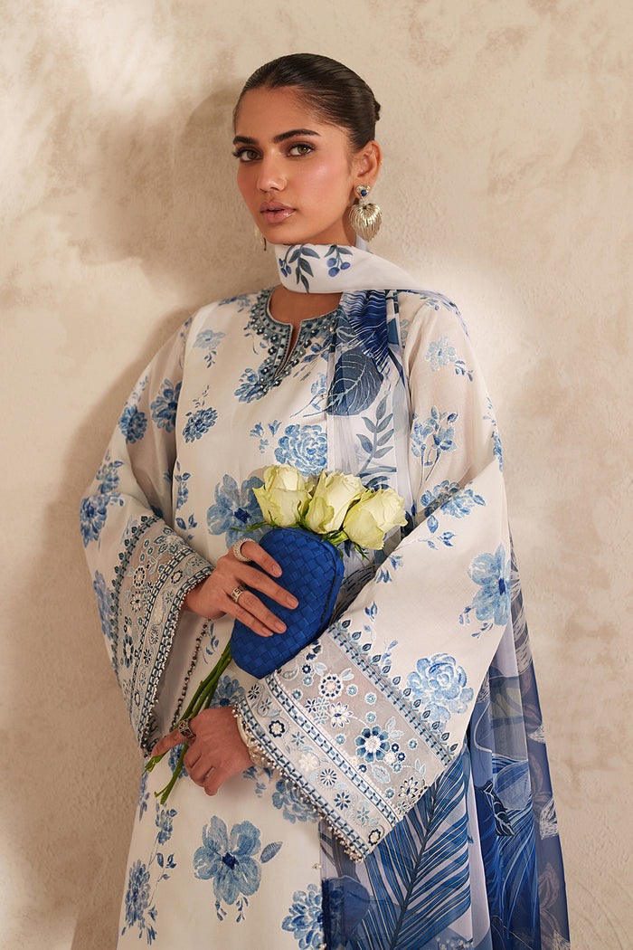 Baroque | Luxury Pret Summer | UF-4413 - Luxury Dress - available at Maria Faisal in UK and USA.