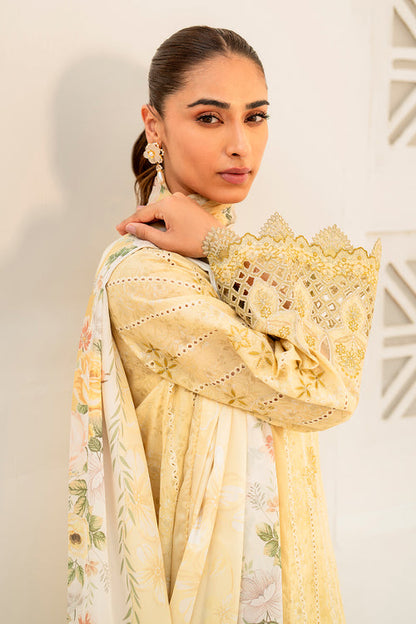 Baroque | Luxury Pret 24 | LAWN UF-670 - Designer Dress with Intricate embroidery and embellishments. Shop elegent wedding dress at Maria Faisal.