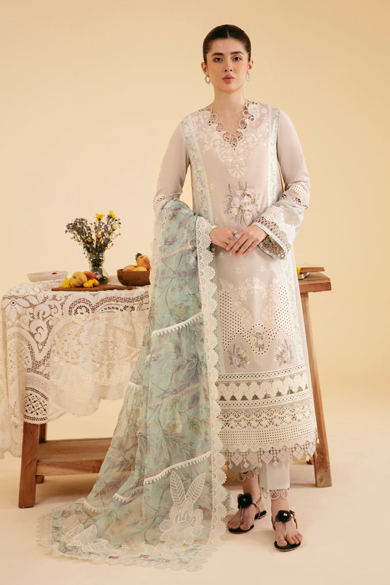 Qalamkar | Qlinekari Luxury Lawn | SQ-13 AYSEL - Designer Dress with Intricate embroidery and embellishments. Shop elegent wedding dress at Maria Faisal.