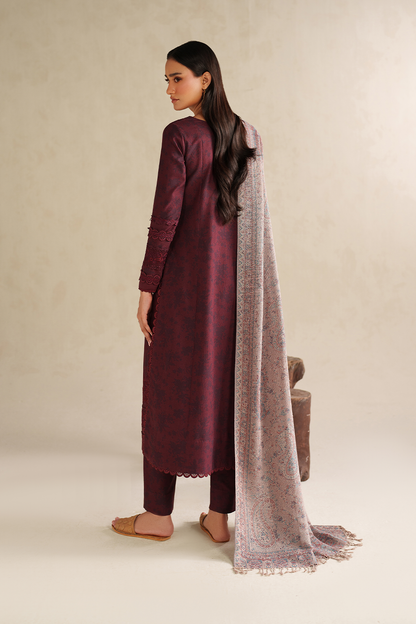 Iznik | Winter Chapter 25 | UE-590 Printed Khaddar - Casual Dress - available at Maria Faisal in UK and USA.
