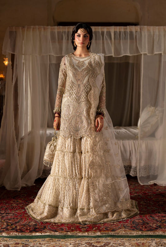 Ajr Couture | Dastan e Ishq | Naghma - Formal Dress - available at Maria Faisal in UK and USA.