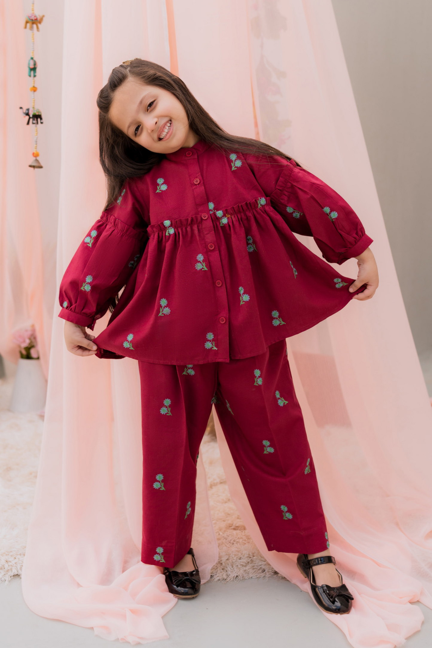 KKG-097 - by Maria Faisal - Registered Vendor of : Kastoor Kids - 100% Original Designer Dress.