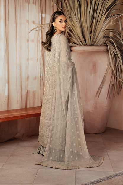 Iznik | Chiffon Kari | ICK-08 Embroidered Chiffon - Ladies Clothes - Maria Faisal