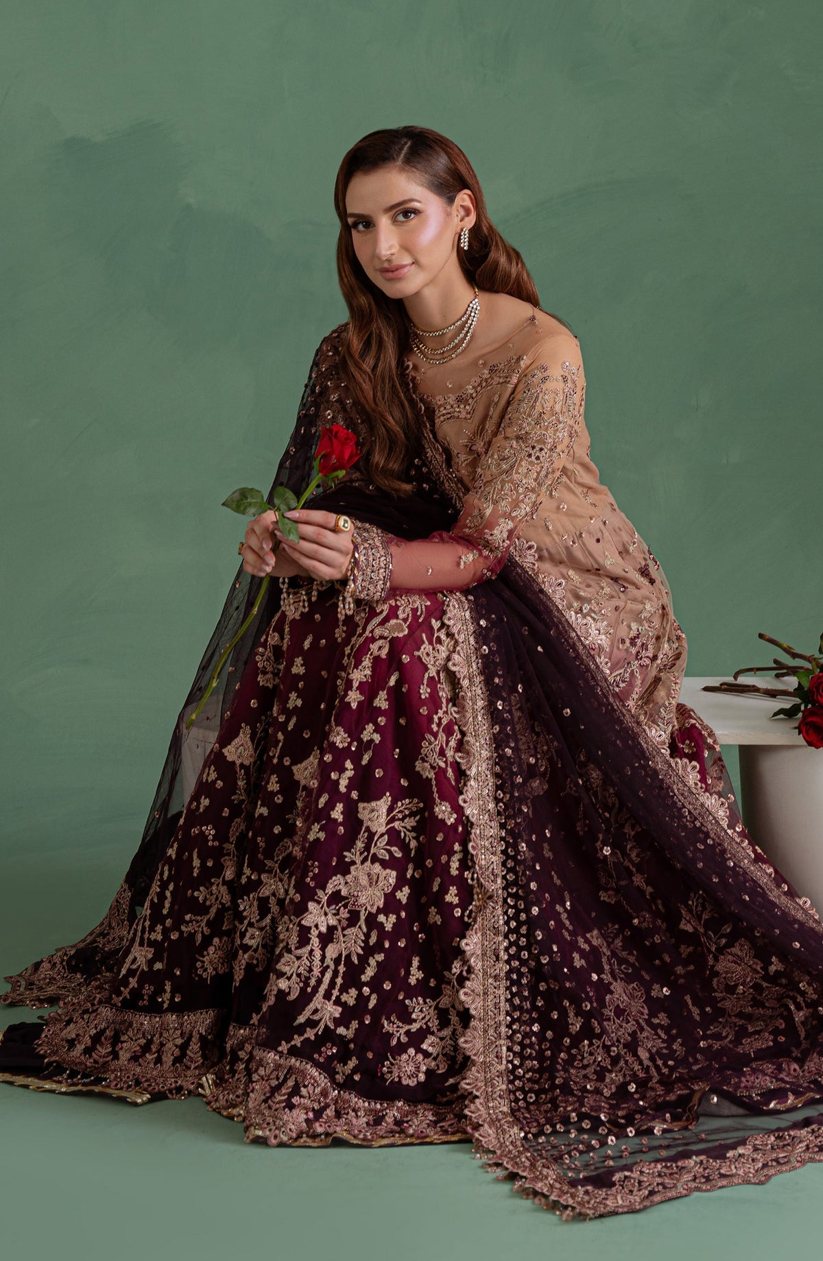 Eleshia | Zarin Wedding Formals 26 | Noore - Wedding Dress - available at Maria Faisal in UK and USA.