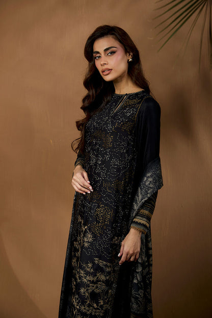 Sobia Nazir | Winter Shawl 25 | Design 1A - Formal Dress - available at Maria Faisal in UK and USA.