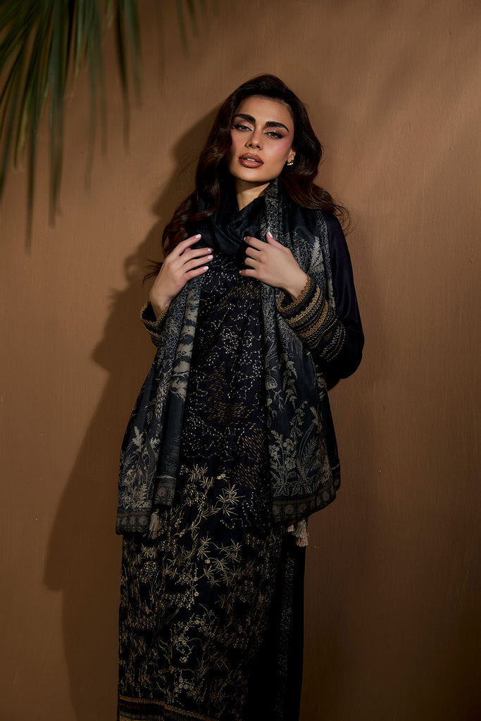 Sobia Nazir | Winter Shawl 25 | Design 1A - Formal Dress - available at Maria Faisal in UK and USA.
