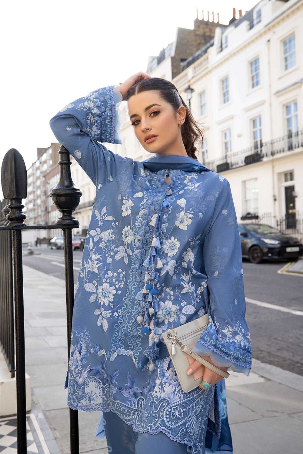 Sobia Nazir | Prints 26 | 1A - Luxury Dress - available at Maria Faisal in UK and USA.