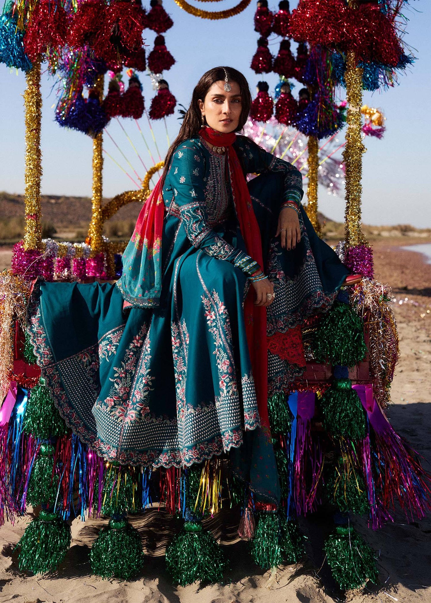 Hussain Rehar | Surkh Eid Pret’25 | Zarqash by Maria Faisal - Registered Vendor of : Hussain Rehar - type : Ladies Clothes - 100% original wedding dresses