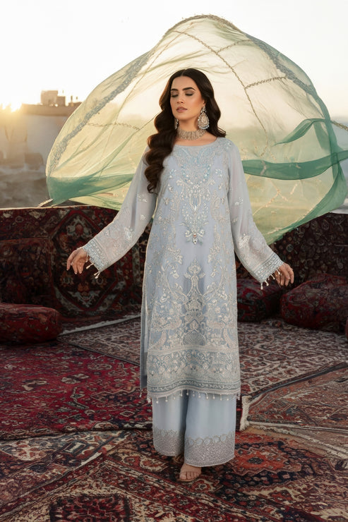 Imrozia Premium | Mehr e Mah | I-243 Elif-e-Noor - Formal Dress - available at Maria Faisal in UK and USA.