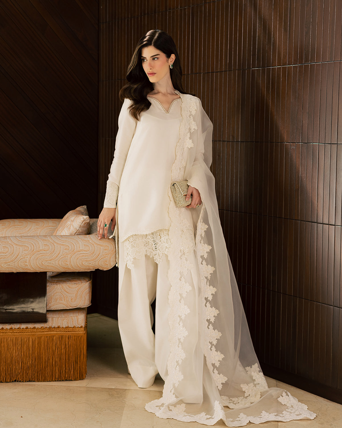 Sadaf Fawad Khan | Eva Luxury Pret 26 | Opaline - Luxury Dress - available at Maria Faisal in UK and USA.