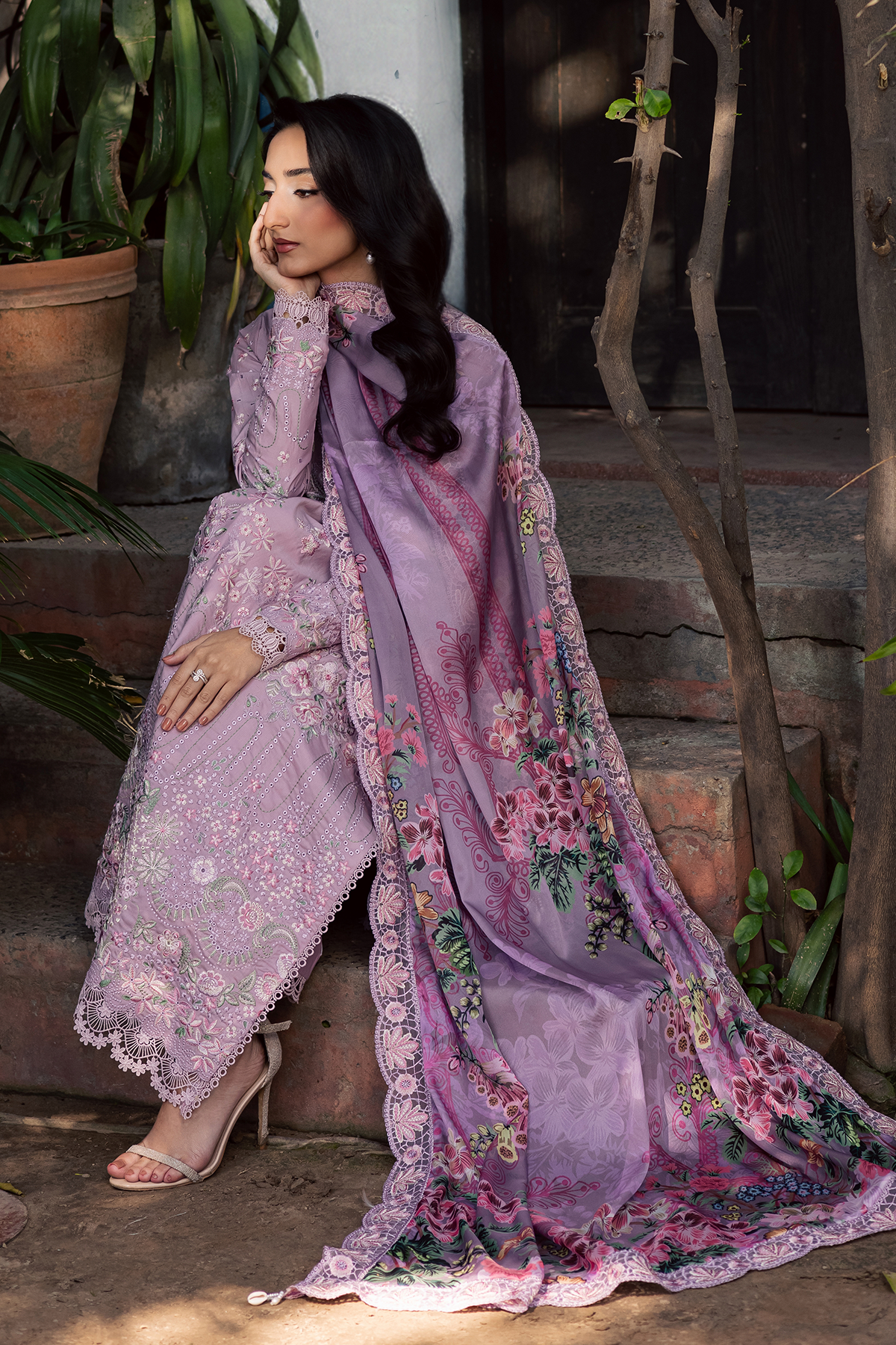 Zarposh | Celia Luxury Lawn 26 | BLUSHIA - Luxury Dress - available at Maria Faisal in UK and USA.