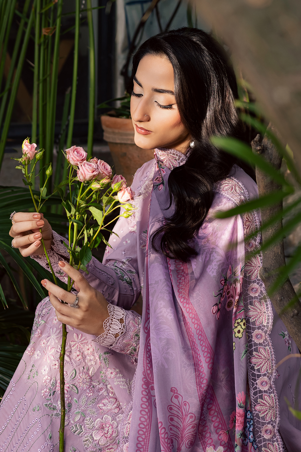 Zarposh | Celia Luxury Lawn 26 | BLUSHIA - Luxury Dress - available at Maria Faisal in UK and USA.