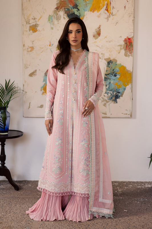 Zarposh | Celia Luxury Lawn 26 | LIYANA - Luxury Dress - available at Maria Faisal in UK and USA.