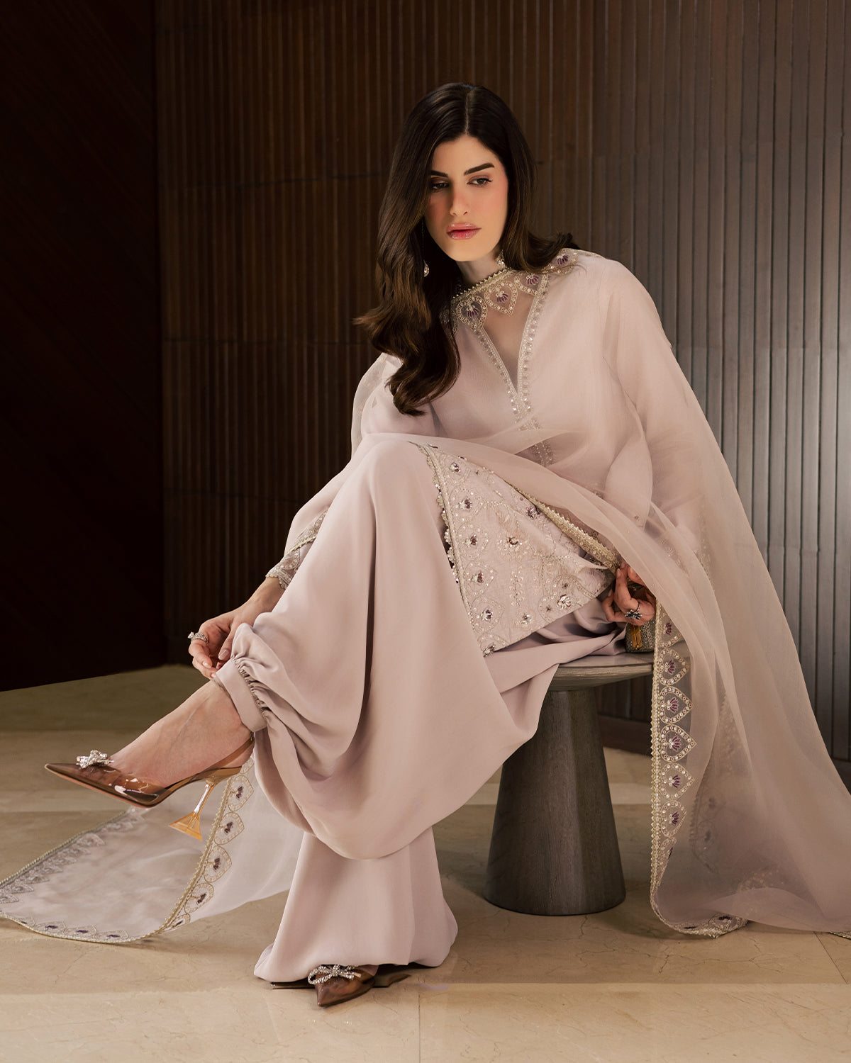 Sadaf Fawad Khan | Eva Luxury Pret 26 | Amethyst - Luxury Dress - available at Maria Faisal in UK and USA.
