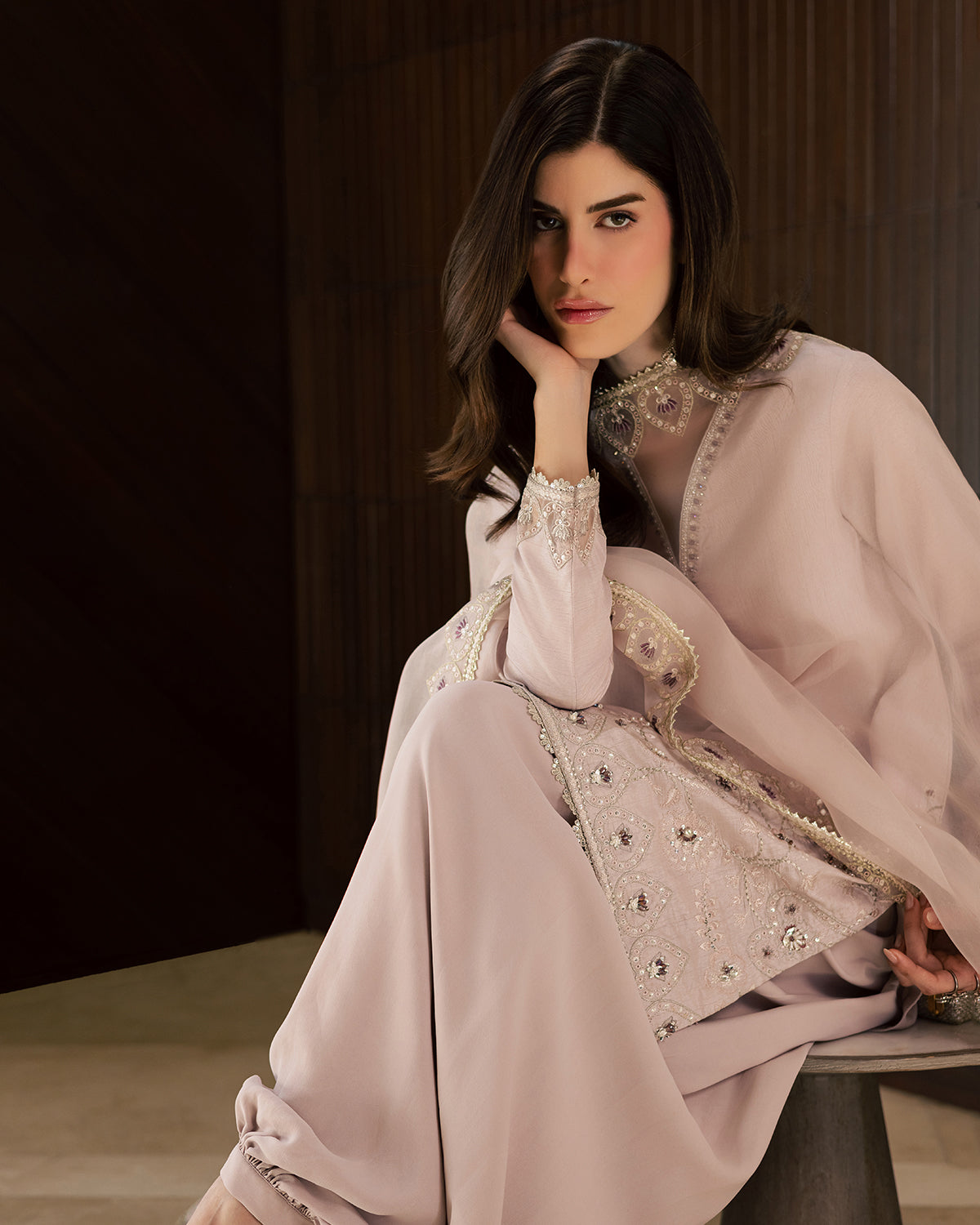 Sadaf Fawad Khan | Eva Luxury Pret 26 | Amethyst - Luxury Dress - available at Maria Faisal in UK and USA.
