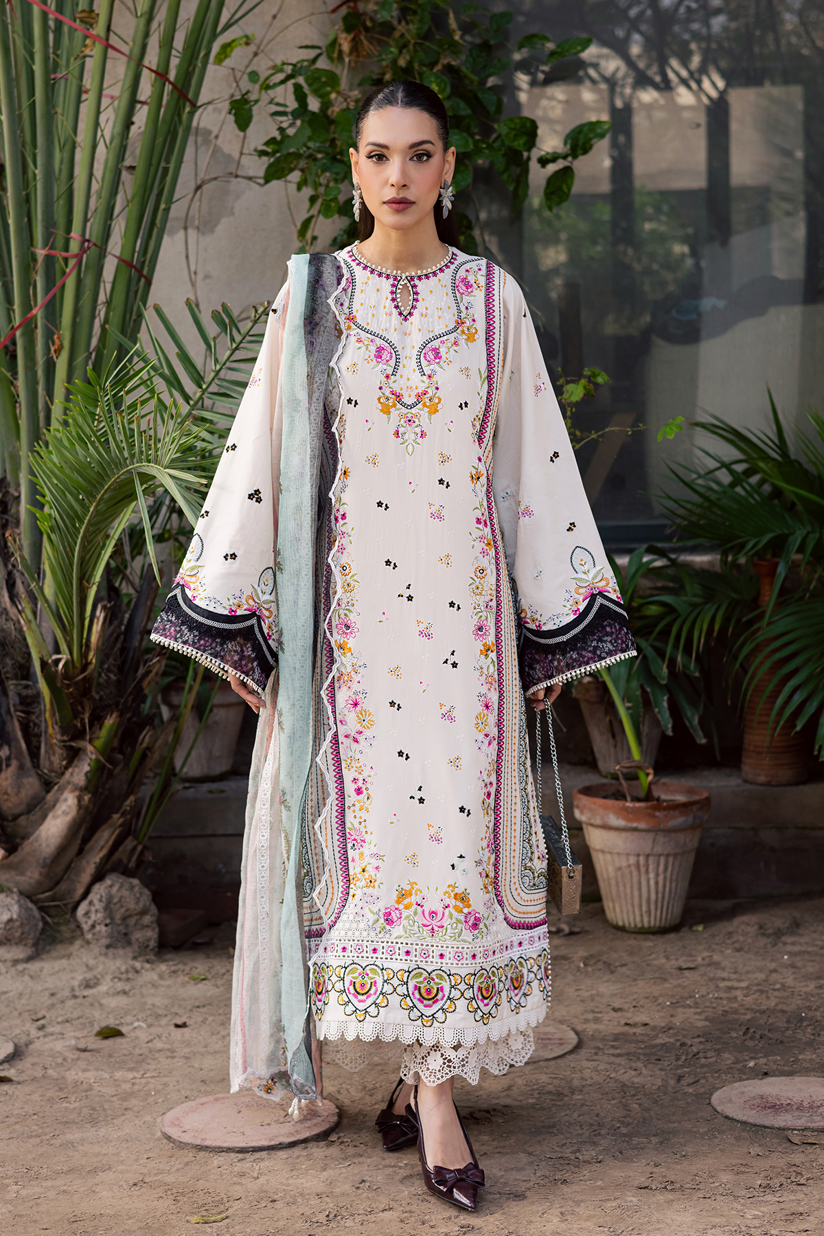 Zarposh | Celia Luxury Lawn 26 | ZARMIN - Luxury Dress - available at Maria Faisal in UK and USA.