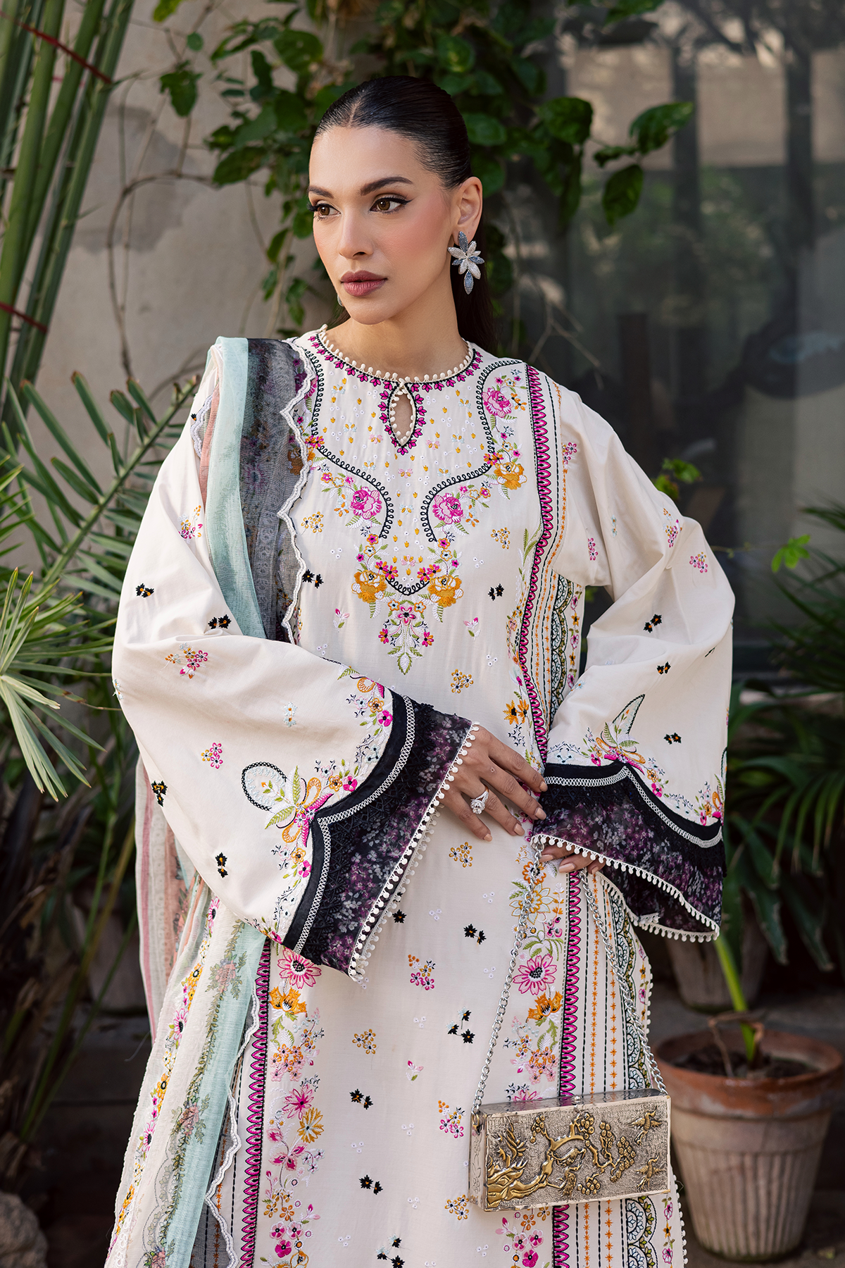 Zarposh | Celia Luxury Lawn 26 | ZARMIN - Luxury Dress - available at Maria Faisal in UK and USA.