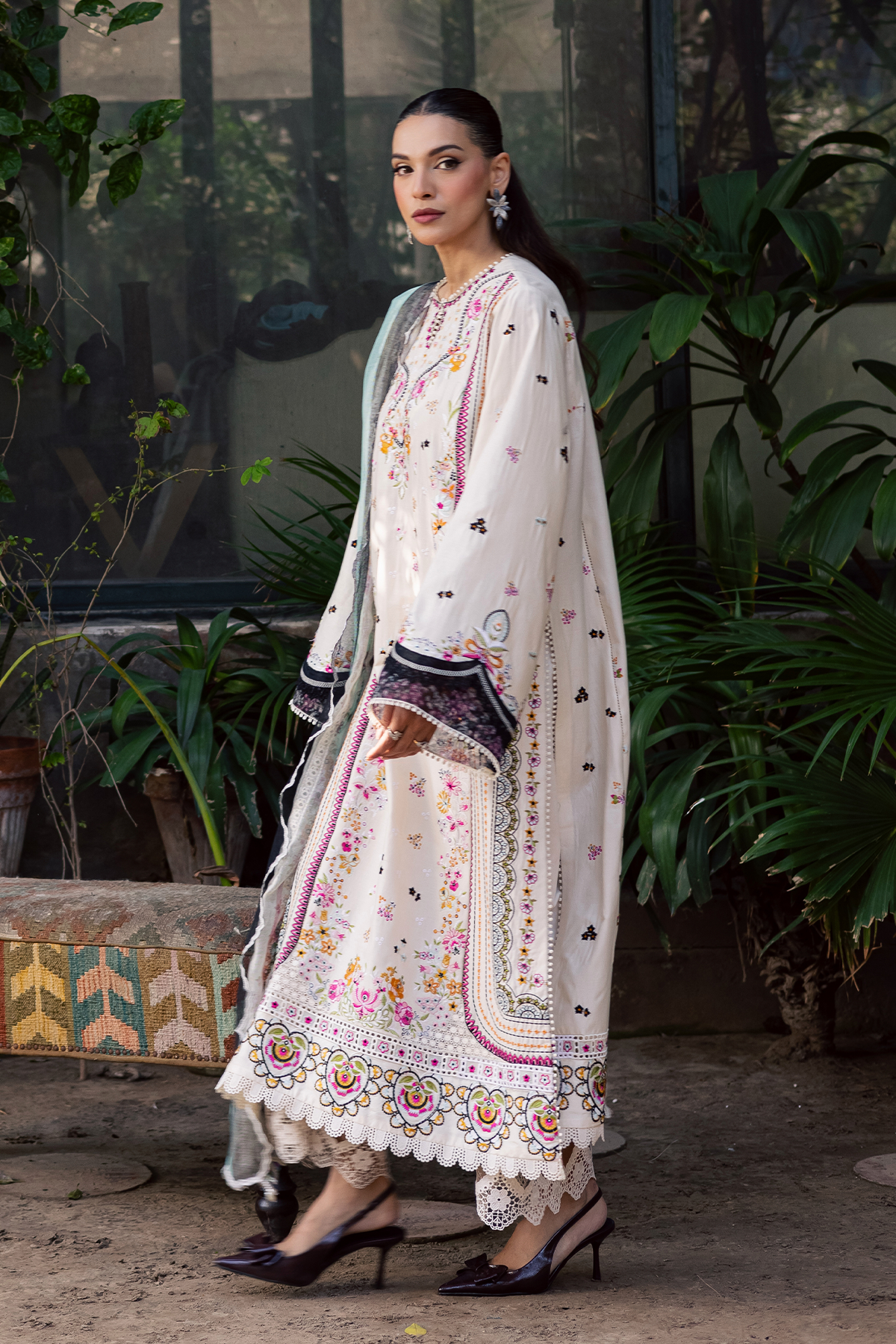 Zarposh | Celia Luxury Lawn 26 | ZARMIN - Luxury Dress - available at Maria Faisal in UK and USA.