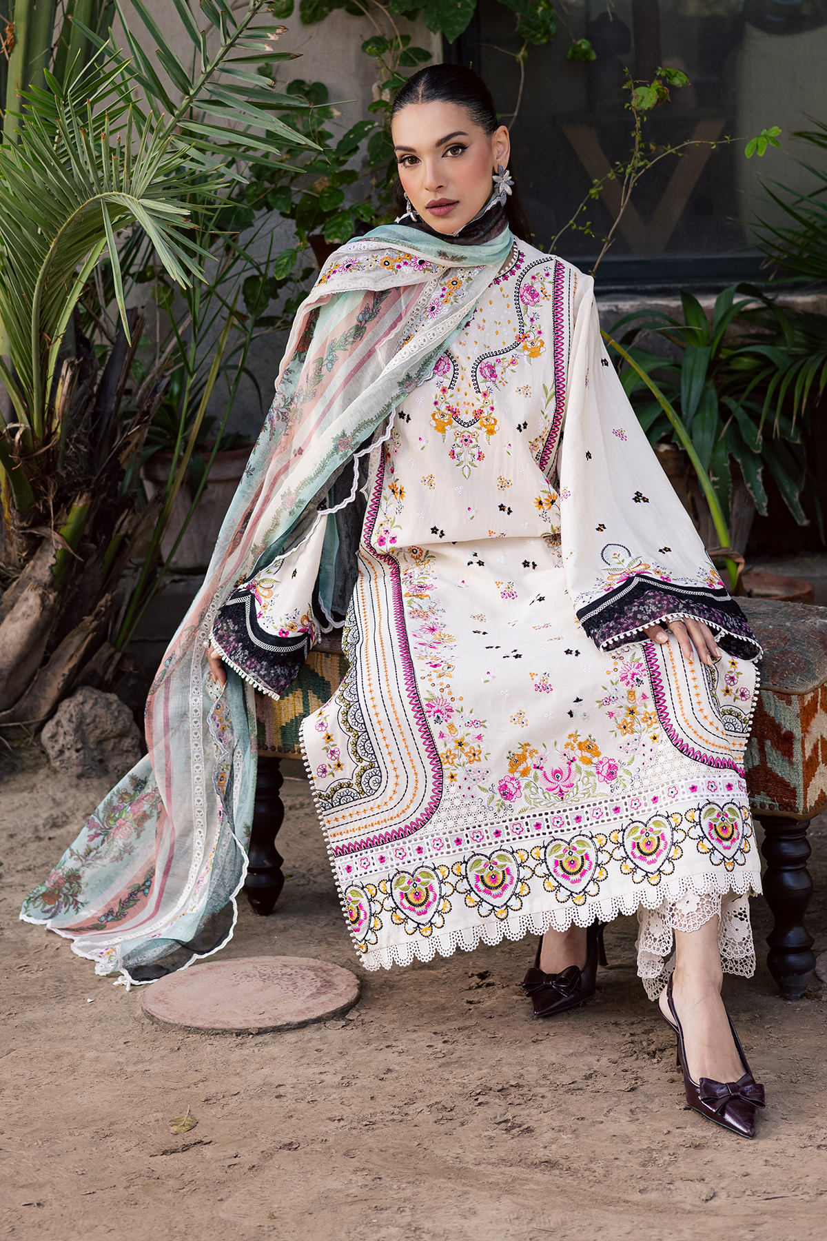 Zarposh | Celia Luxury Lawn 26 | ZARMIN - Luxury Dress - available at Maria Faisal in UK and USA.