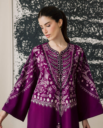 Sadaf Fawad Khan | Eva Luxury Pret 26 | Tyrian - Luxury Dress - available at Maria Faisal in UK and USA.