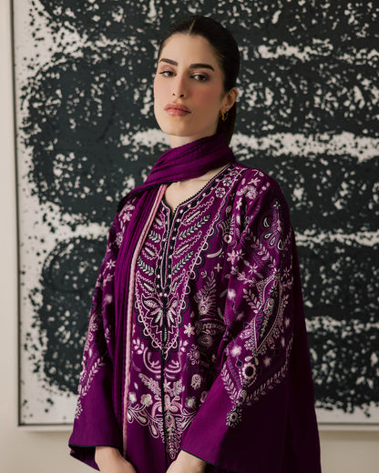 Sadaf Fawad Khan | Eva Luxury Pret 26 | Tyrian - Luxury Dress - available at Maria Faisal in UK and USA.