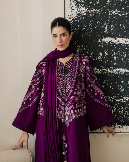 Sadaf Fawad Khan | Eva Luxury Pret 26 | Tyrian - Luxury Dress - available at Maria Faisal in UK and USA.